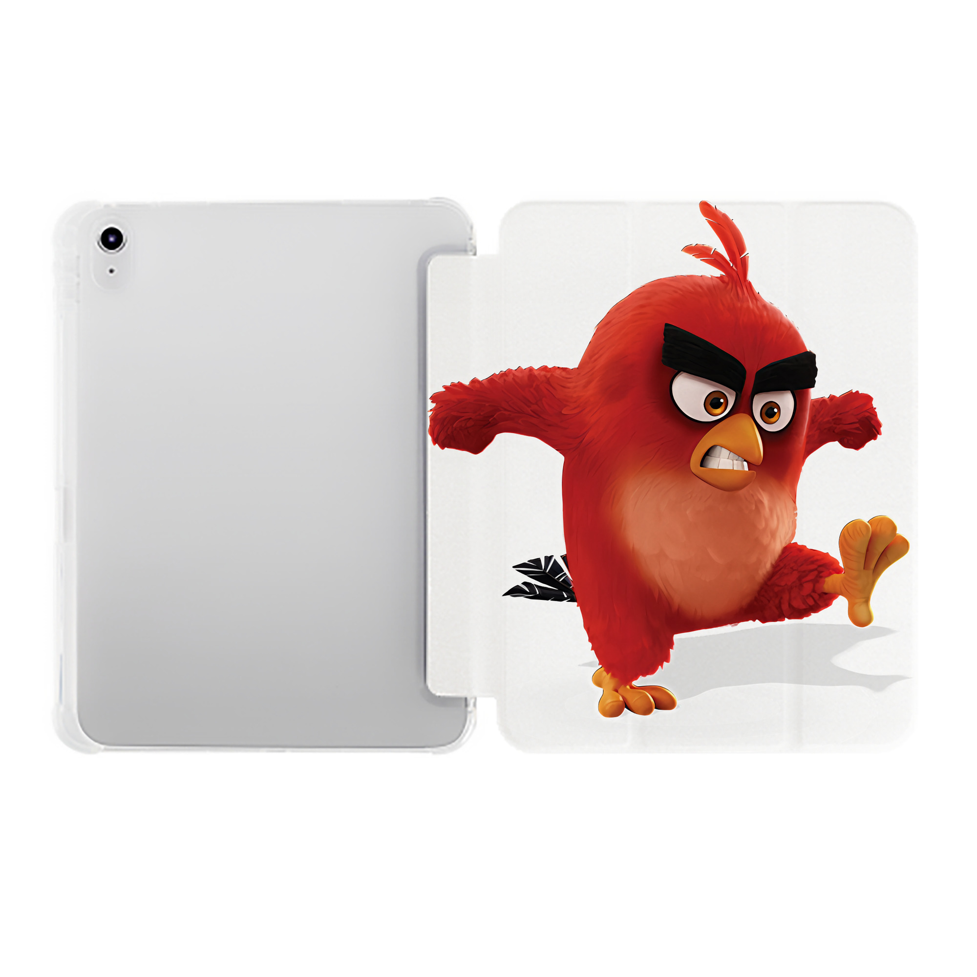 （画像用） Angry Birds アングリーバード IPad ケース ペン収納付き 三つ折りスタンド PUレザー×シリコン 対応機種9.5/10.5/10.9インチ